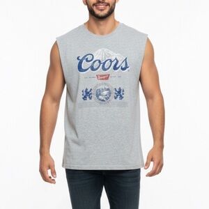 Coors Light Vintage Muscle Tank Gray SZ XXL